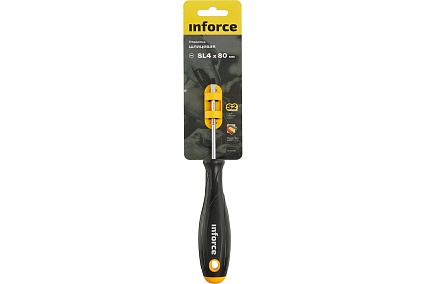 Шлицевая отвертка Inforce SL4x80 06-09-59