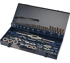 Набор метчиков и плашек H-Tools M3-M20 HSS-G 54пр 245040HT