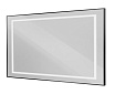 Зеркало BelBagno SPC-KRAFT-1400-800-SENS-NERO 140x80 см сенсорный выключатель, черный