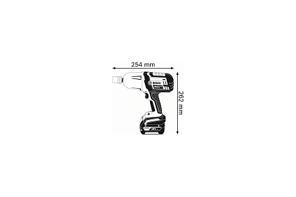 Аккумуляторный ударный гайковерт Bosch GDS 18 V-LI HT Solo 0.601.9B1.300
