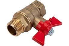Шаровой для воды Valfex 1/2&quot; ВР/НР ручка-бабочка, латунный 11Б27фт1М VF.218.LB1.012.Bir