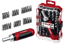 Набор отвертка с насадками Зубр Мастер 29 29 шт. 25040