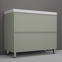 Мебель для ванной Style Line Манхэттен 100 см напольная, олива