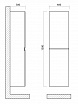 Шкаф пенал Art&Max Bianchi 40 см, белый матовый