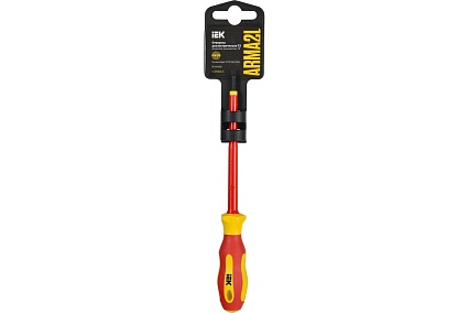 Отвертка IEK Arma2l 5 диэлектрическая sl3,5x100 т2 A2L5-SC30-T2-SL-35-100