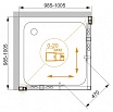 Душевой уголок Cezares Momento MOMENTO-A-2-100-C-Cr 100x100 прозрачный