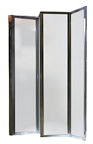 Шторка для ванны Cerutti Bouna 131x139 хром, матовое стекло