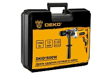 Ударная сетевая дрель Deko DKID1500W 3638 063-4322