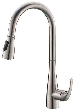 Смеситель для кухни BelBagno BB-LAM28-IN, нержавеющая сталь