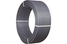 Труба из сшитого полиэтилена TEBO PEX с кислородным барьером EVOH 16x2.2мм SDR7,4 (бухта 200 м) серая T-PE-X.Ox.16-2.2.С.200.RU