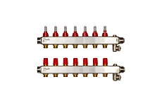 Коллекторы Danfoss SSM-7F с расходомерами 7 контуров 088U0757