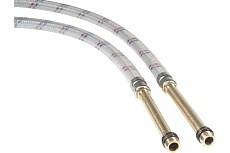 Гибкая подводка для смесителей ЦС штуцер 106/100 мм, 1/2”хM10 L-80 см, пакет, уп. пара ГП002274