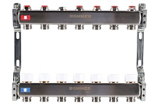 Коллектор из нержавеющей стали Rommer без расходомеров, 7 выходов Rms-3200-000007 RG0091LAMPCAF5