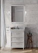 Тумба с раковиной Kerama Marazzi Pompei New 60 см 3 ящика, белый глянцевый