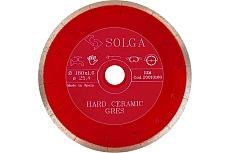 Диск алмазный сплошной (180 мм х 25,4/22,2 мм) HARD CERAMICS Solga Diamant 20010180