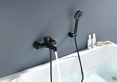 Смеситель для ванны Aquatek Оберон AQ1249MB черный матовый
