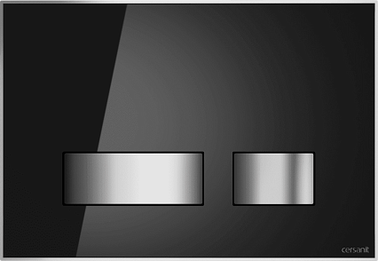 Кнопка смыва Cersanit Movi BU-MOV/Blg/Gl черный глянец
