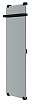 Полотенцесушитель электрический Allen Brau Infinity 140x44 см с рейлингом, черный браш, 00305021