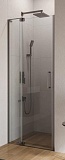 Душевая дверь Cezares SLIDER-B-1-70/80-C-GM 70/80x195, прозрачная, оружейная сталь