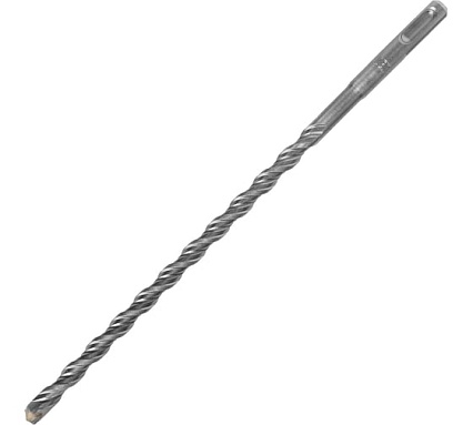 Бур по бетону, двойная спираль, Cobalt W-tip (10x260 мм; SDS PLUS) Denzel 705018