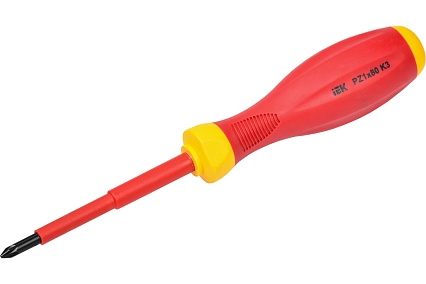 Диэлектрическая отвертка IEK ARMA2L 3 PZ1x80 K3 A2L3-SC30-K3-PZ-10-080