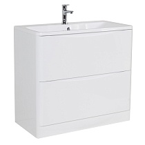 Тумба с раковиной BelBagno Acqua 90 см напольная Bianco Lucido