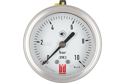 Манометр ДМ 2 063 Т (0-10) бар, кл.1.5, G1/4", DIN CASE BD 1152100027