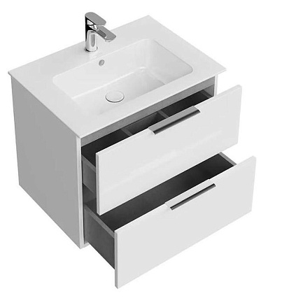 Тумба с раковиной Kerama Marazzi Piano 65 см белый глянцевый