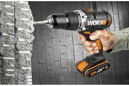 Ударная аккумуляторная дрель-шуруповерт Worx WX372.9