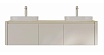 Мебель для ванной Black&White Universe U916.1600-2 Double 160 см, бежевый, две раковины