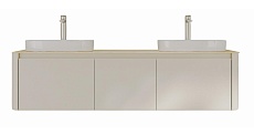 Мебель для ванной Black&White Universe U916.1600-2 Double 160 см, бежевый, две раковины