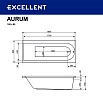 Акриловая ванна Actima Aurum WAAC.AUR18WH 180x80 на каркасе