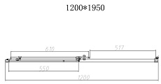 Душевая дверь Vincea Slim-N VDS-4SN120CL 120x195 хром, прозрачная