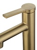 Смеситель для раковины Wonzon&Woghand WW-H1017-BG функция полоскания, брашированное золото