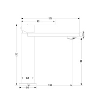 Смеситель для раковины Vincea Vogue (SS) VBF-2VS1MB черный матовый