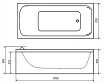 Акриловая ванна Тритон Джена 170х70 см