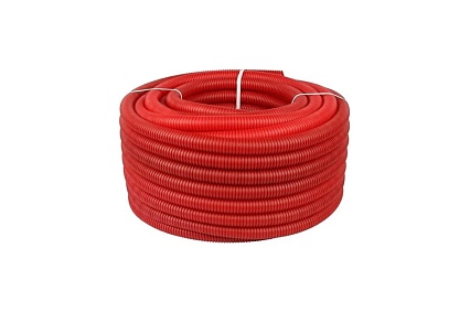 Гофрированная труба BYR PEX 50 в бухтах по 30 м (для БИР ПЕКС Д32) красная BYR PEX 0655