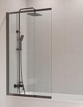 Шторка для ванны Cezares SLIDER-VF-11-90/150-C-GM 90x150 прозрачная, оружейная сталь