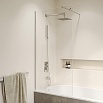 Шторка для ванны RGW SC-051 351105109-11 90 см хром, прозрачное