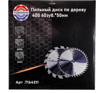 Диск пильный по дереву 400х50 мм, 60Z TORGWIN T164211