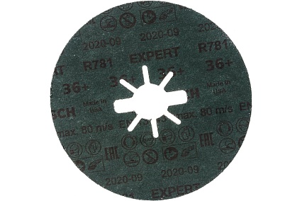 Диск фибровый R781 Prisma (25 шт; 125х22.2 мм; P36; X-Lock) Bosch 2608621794