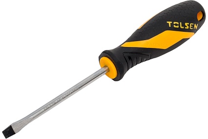 Шлицевая отвертка TOLSEN GRIPro Slotted 6.5 мм, 100 мм 20144