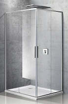 Душевой уголок Vincea Slim VSS-2SL 100x80 хром, прозрачный, L