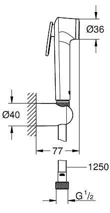 Гигиенический душ Grohe Tempesta-F 26354000