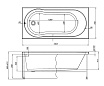 Акриловая ванна Aquanet Light 150x70 00242507