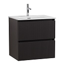 Тумба с раковиной BelBagno Uno 60 см Темно-серый матовый