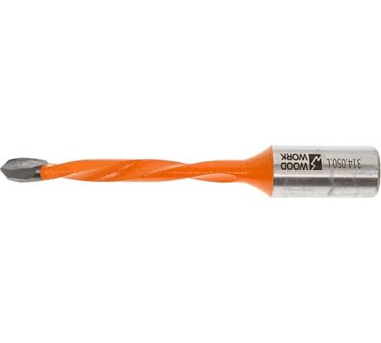 Сверло присадочное сквозное 5x70x10 мм, для ЛДСП, левое WOODWORK 314.050.L