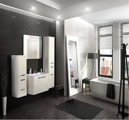 Шкаф пенал малый Акватон Валенсия L