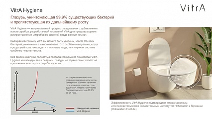 Подвесной унитаз VitrA V-Care 5674B003-6193 Basic