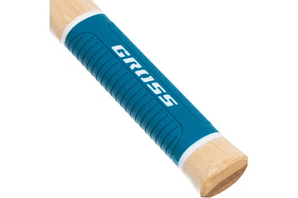 Молоток-гвоздодер Gross American hickory 200г, угол 45, магнит, обрезиненная рукоятка 10414